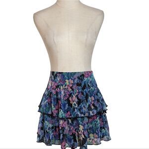 Joe Benbasset Fairy Floral Ruffle Mini Skirt NWT